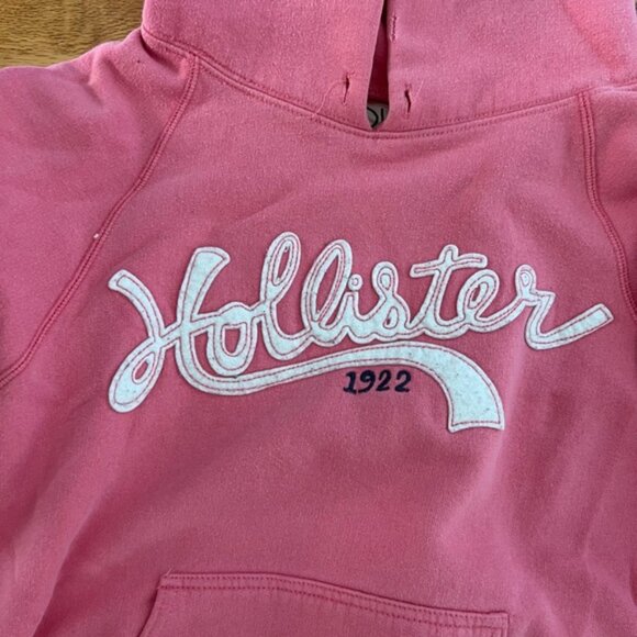 Hollister pink hoodie. Size M - Picture 3 of 5